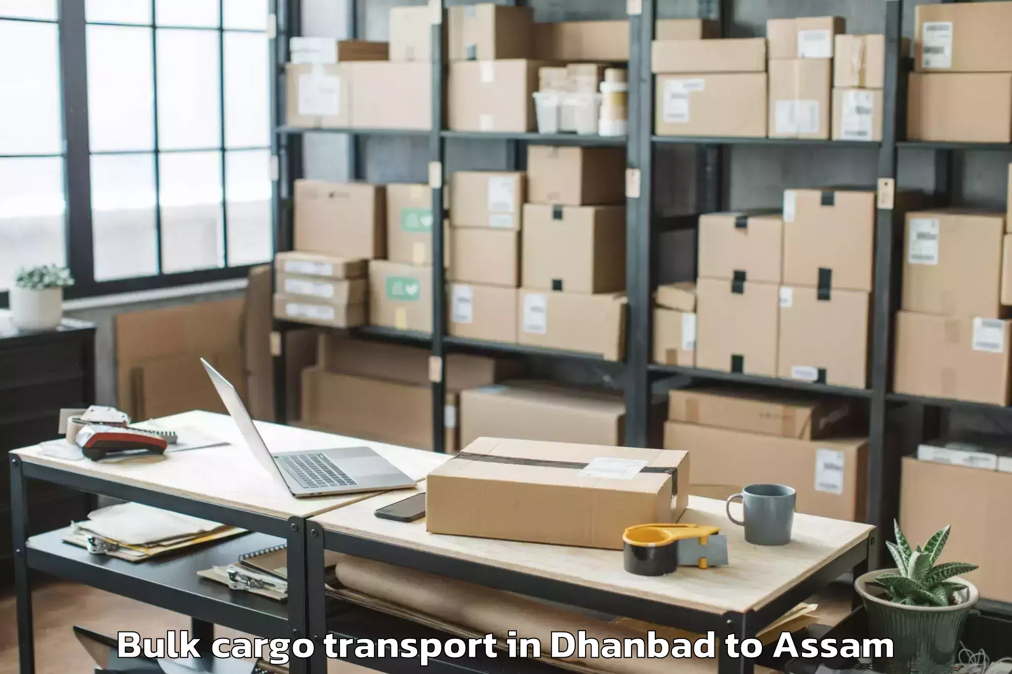 Top Dhanbad to Jamuguri Bulk Cargo Transport Available